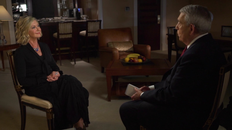 Olivia Newton-John on interview with Dan Rather in 2016