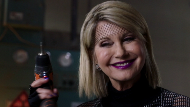 Olivia Newton-John and Chloe in Sharknado 5 movie