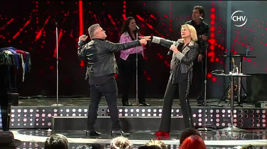 Olivia Newton-John at the Vina del Mar Festival 2017