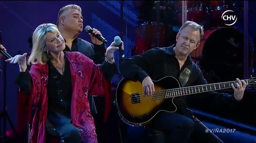 Olivia Newton-John at the Vina del Mar Festival 2017