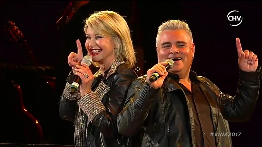Olivia Newton-John at the Vina del Mar Festival 2017