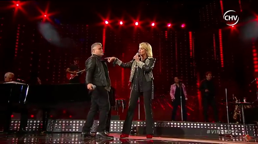 Olivia Newton-John at the Vina del Mar Festival 2017