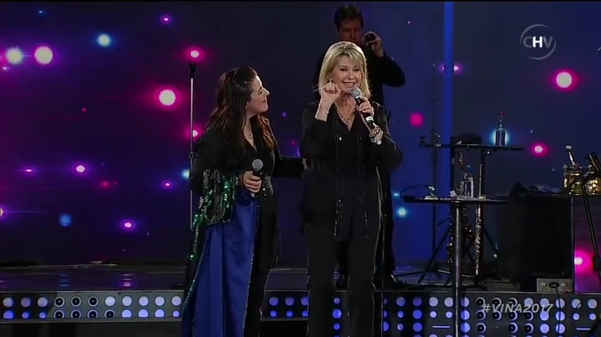 Olivia Newton-John at the Vina del Mar Festival 2017