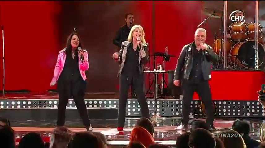 Olivia Newton-John at the Vina del Mar Festival 2017