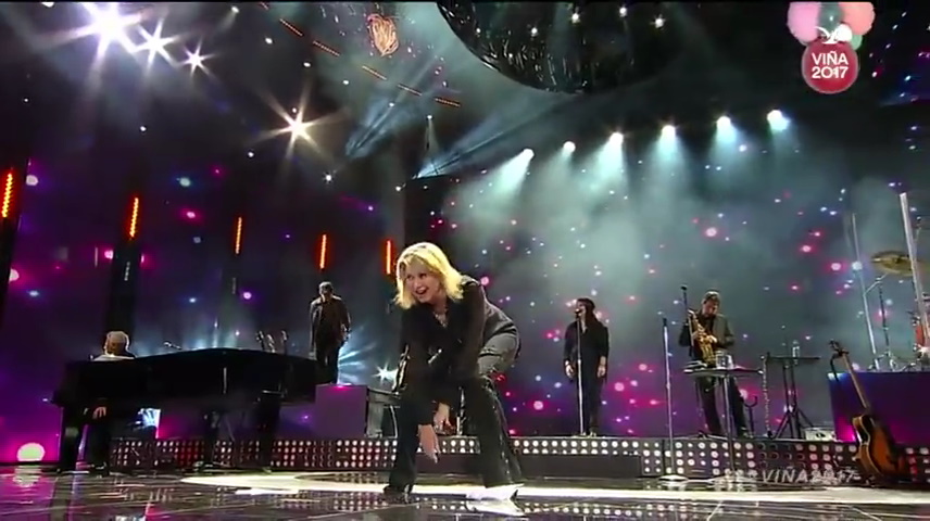 Olivia Newton-John at the Vina del Mar Festival 2017