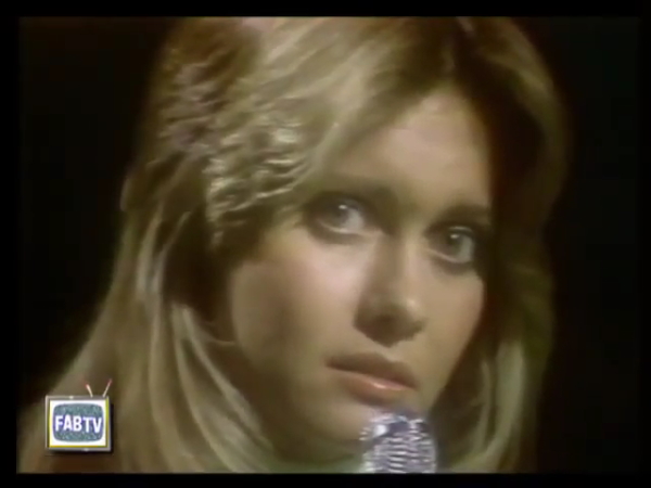 Olivia Newton-John I Honestly Love You dressed in green