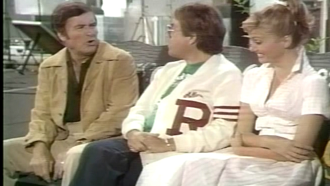 Olivia Newton-John on set of Grease Mike Douglas Show March 1978