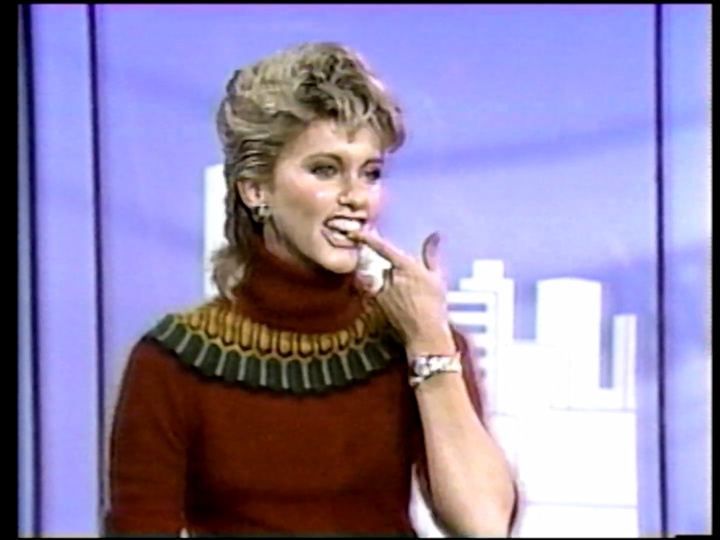 Olivia Newton-John HBO bloopers, January 1983