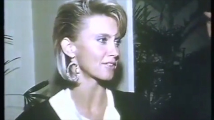 Olivia Newton-John at the Phar Lap movie premiere August 1983, in Australia