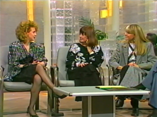 Olivia Newton-John and Pat Farrar on The Bert Newton Show 1989