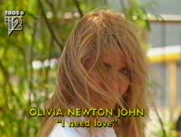 Olivia Newton-John in Te land, ter zee en in de lucht, Dutch TV performing I Need Love