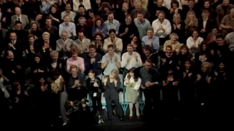 Olivia Newton-John and Chloe Lattanzi at Bee Gees concert 1997